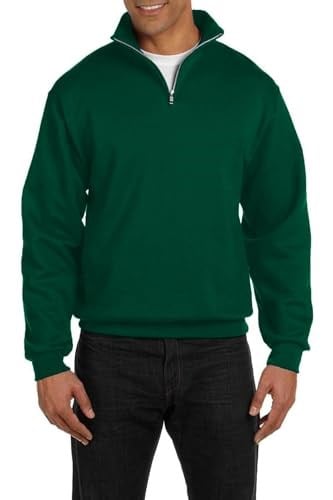 Ghassy Co. Erkek Dik Yaka Silver Yarım Fermuarlı Sweatshirt Nefti S