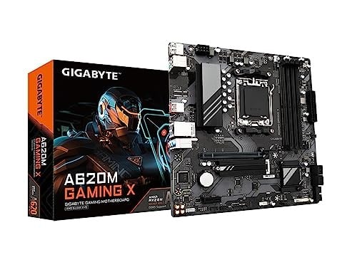 GIGABYTE A620M GAMING X AM5 DDR5 6400MHz(OC) PCIe 4.0 M.2 NVMe 2.5GbE LAN USB 3.2 Gen2 mATX Gaming Anakart