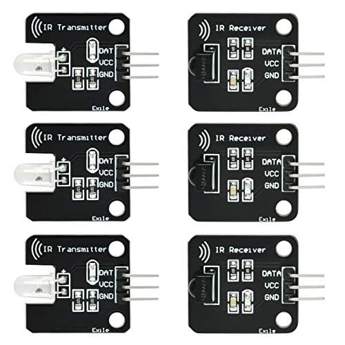 Gikfun Arduino için Dijital 38 khz IR Alıcı Ir Verici Sensör Modülü Kiti (3'lü Set) EK8477