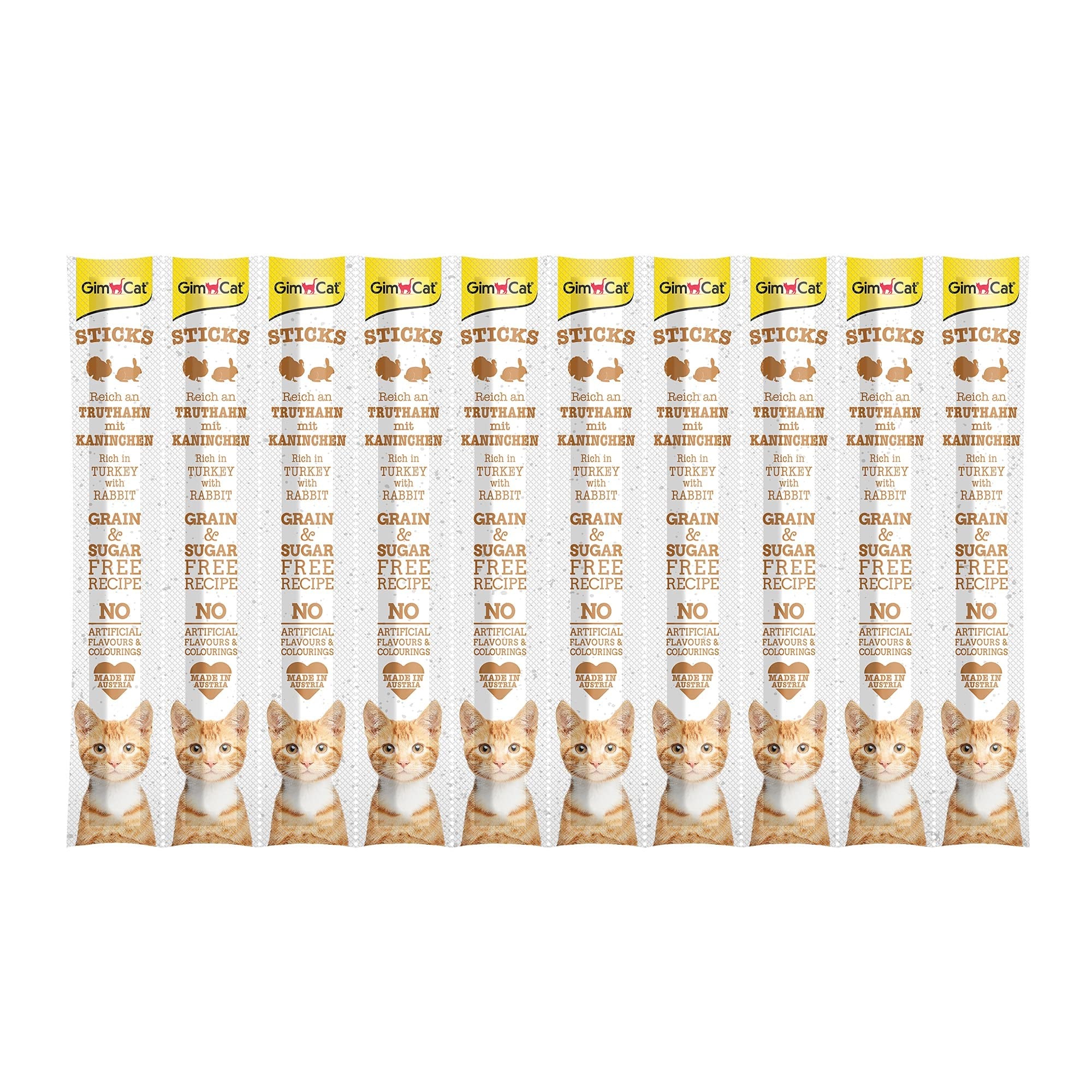 GimCat Sticks Hindi Etli Tavşan etli Ödül Çubukları 50 gr - 10lu