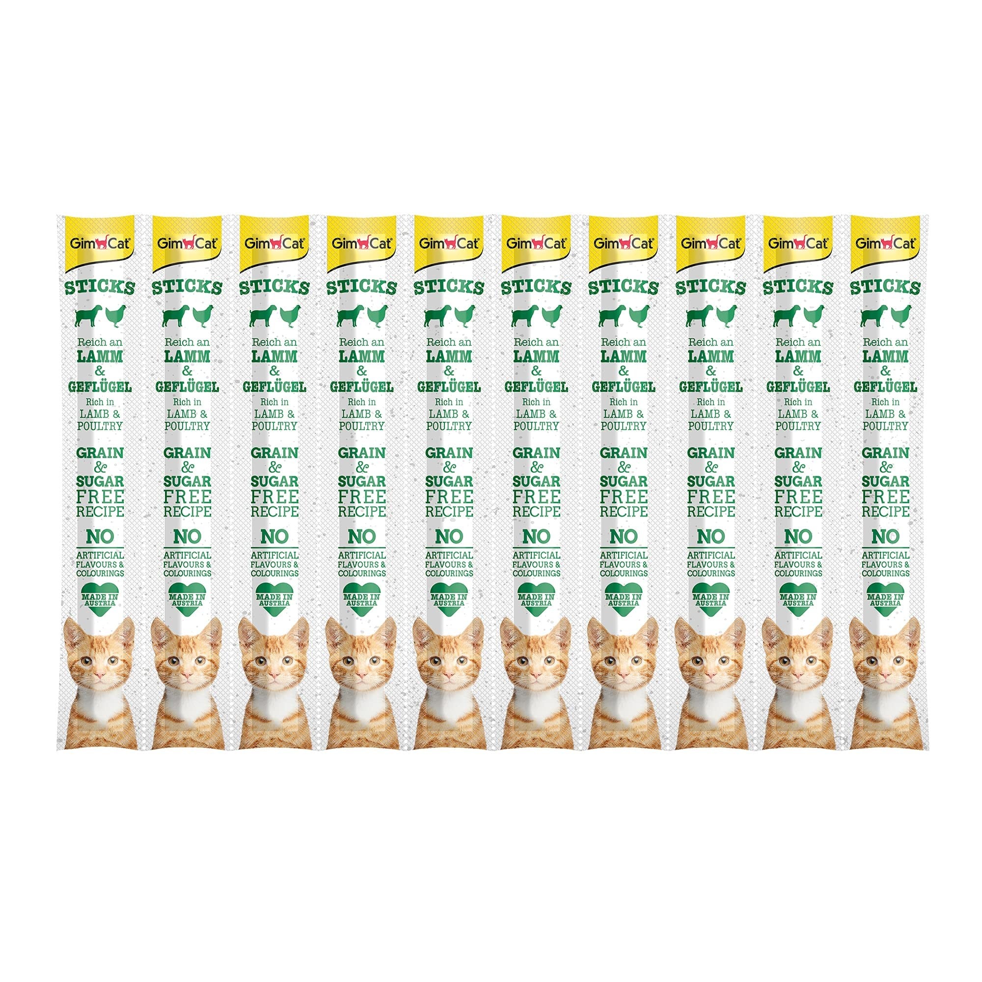 GimCat Sticks Kuzu etli Tavuklu Ödül Çubukları 50 gr - 10lu
