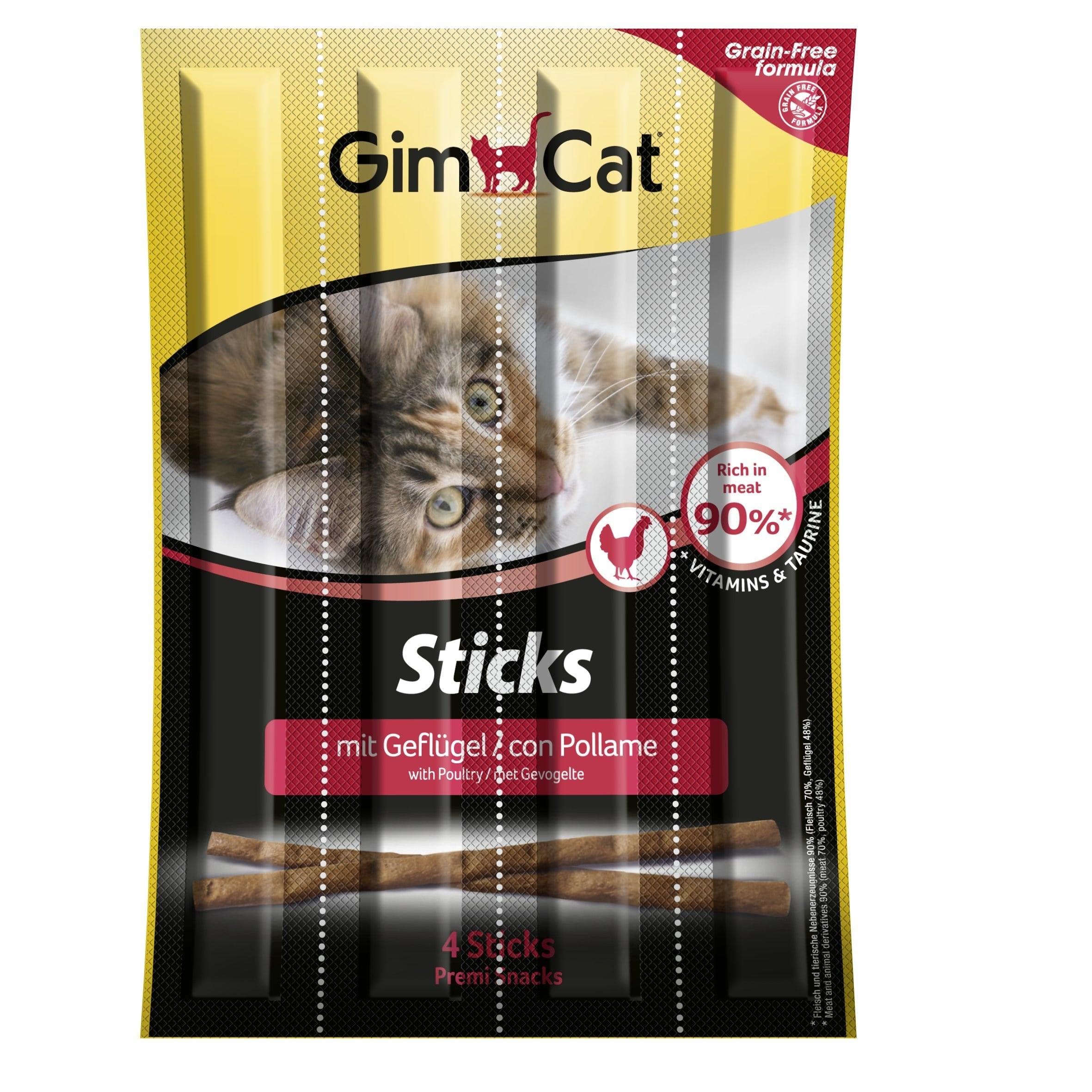 Gimcat Sticks Tavuklu Kedi Çubuk Ödülü 4lü Parça