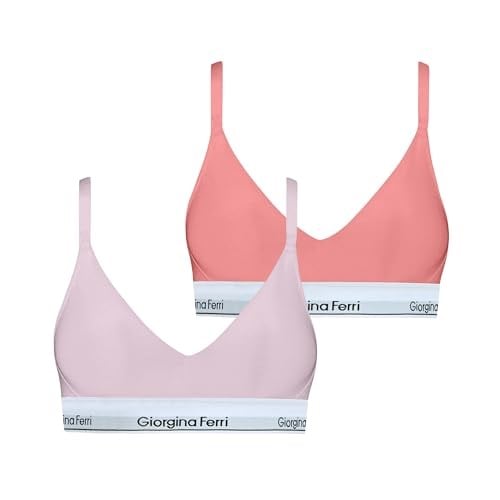 Giorgina Ferri 2’li Kutu Kadın Elastik Bantlı Günlük Kullanıma Uygun Vatkalı Spor Sütyen Bralet Sophie