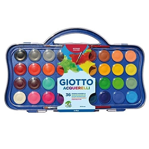 GIOTTO Sulu boya kalemleri, 36 adet + 1 fırça, 30 mm, 36