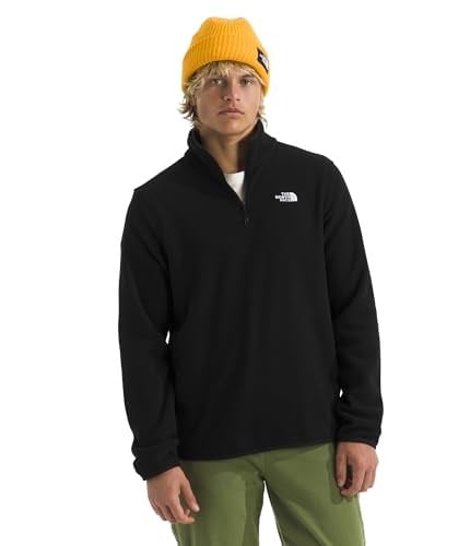 Glacier Fleece 1/4 Zip Erkek Siyah Outdoor Polar NF0A8D0QJK31