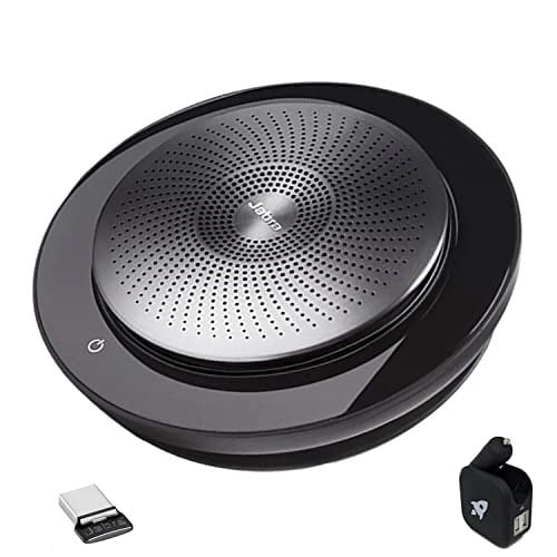 Global Teck Worldwide Jabra Speak 710 Hoparlör (Kablosuz) Duvar Şarj Cihazı ile | Bluetooth Dongle, USB | PC/MAC UC Softphones, Akıllı Telefonlar, iPad, Tabletler | UC Versiyonu - Skype, Cisco, Avaya 