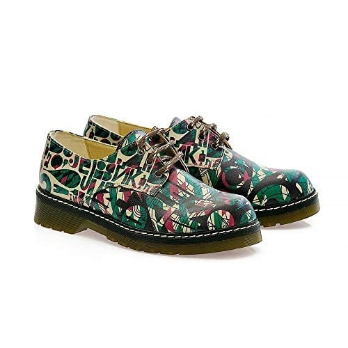 Goby Colored Pattern Oxford Ayakkabı MAX101
