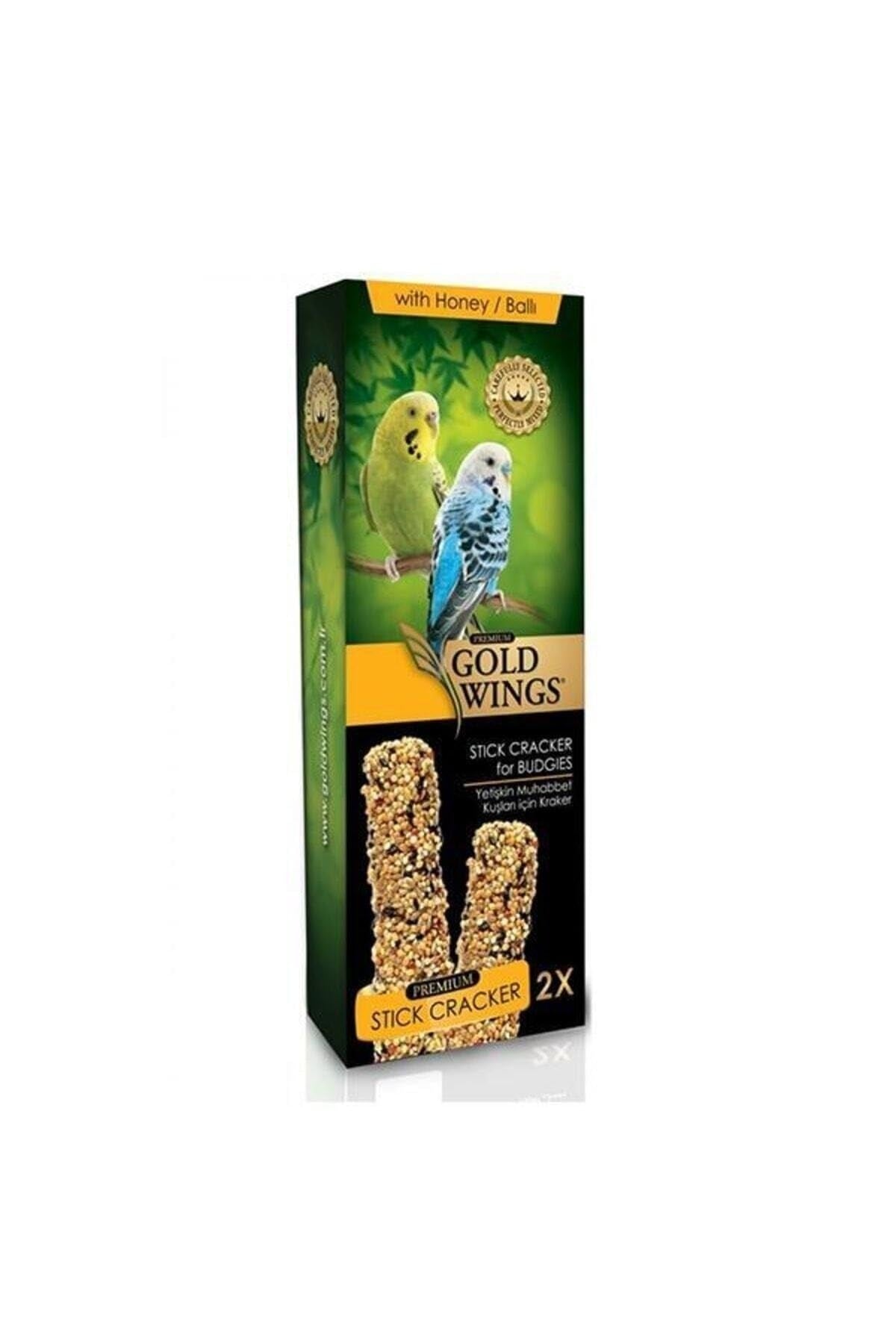 Gold Wings Premium Ballı Muhabbet Kuşu Krakeri, 2'li Kutu