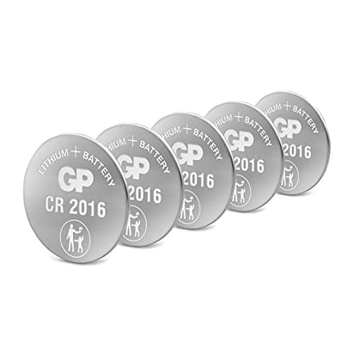 Gp Batteries Cr2016 2016 Boy Lityum Düğme Pil, 3 Volt, 5'Li Kart - Seçenekler: 5'li, Tekli