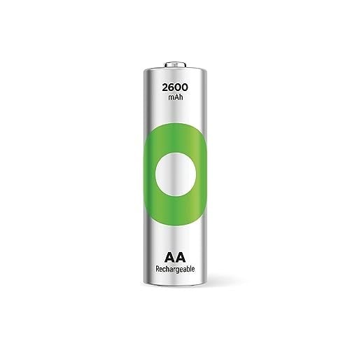 GP Batteries Recyko 2600 AA Kalem Ni-Mh Şarjlı Pil, 1.2 Volt, 2'li Kart