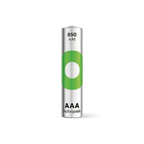 GP Batteries ReCyko 650 AAA İnce Kalem Ni-Mh Şarjlı Pil, 1.2 Volt, 4'lü Kart