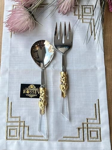 Gümüş Gold Salata Servis Seti 2'li