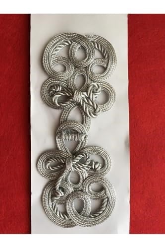 Gümüş Japon Örgü Düğme, kd00493