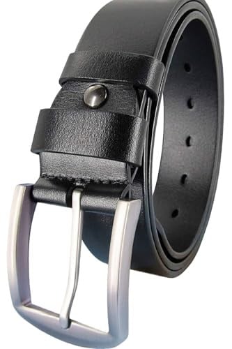 Gutiero%100 Hakiki Deri 4 Cm Siyah Erkek Kemer 125 CM gutieroNM-512