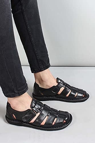Hakiki Deri Erkek Klasik Sandalet 819MA025