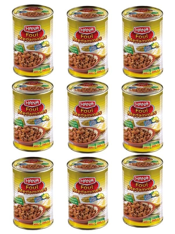Halloumoğlu HANA BAKLA LİMONLU KİMYONLU KONSERVESI 400 GR X 9 ADET