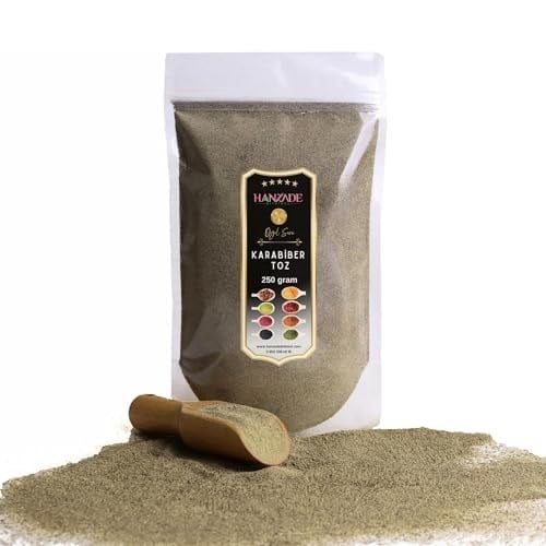 Hanzade Bitkisel Karabiber Toz 500 Gr Öğütülmüş Taze Çekim