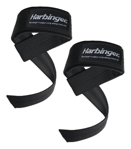 Harbinger Big Grip kaymaz naylon çekme kayışı DuraGrip (çift)