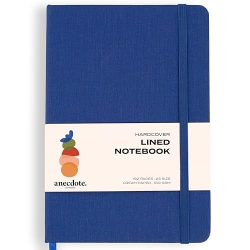 Hardcover Ruled Journal with Thick 100 gsm College Ruled Paper A5 size (8.3 inches x 5.4 inches) - Daily Writing Notebook Journal for Travel, School and Office Use - Diary Journal for Women and Men -