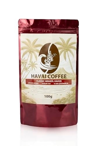 HAVAI Klasik Aromalı Orta Kavrulmuş Çözünebilir Kahve, (100 GR, KLASİK)