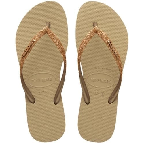 Havaianas Slim Glitter Kahverengi Terlik, 4146975