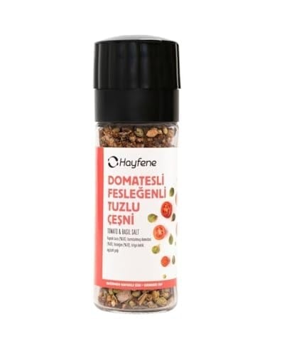 Hayfene Domatesli Fesleğenli Tuzlu Çeşni 60 gr (Değirmen Kapaklı)