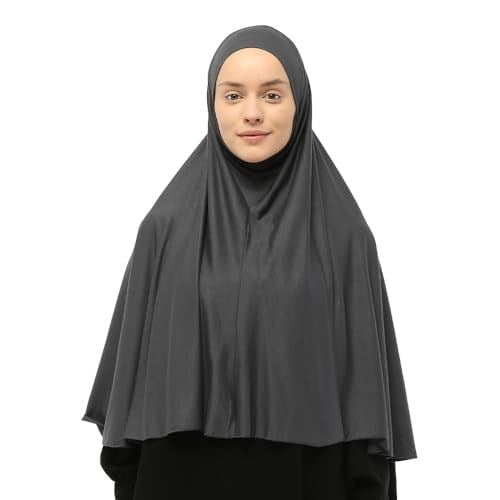 Hazır Türban Peçeli Pratik Eşarp Tesettür Nikaplı Hijab - Namaz Örtüsü Sufle (3XL)