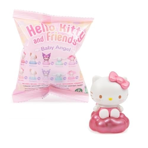 Hello Kitty 1 koleksiyon figürü, 4 cm, Baby Angel serisi, 3 yaşından büyük çocuklar için, HKT45