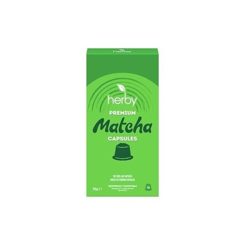 Herby Premium Matcha Kapsül - Nespresso Uyumlu, Sade, 10'lu Paket