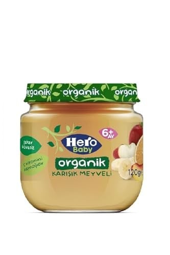 Hero Baby Organik Karışık Meyveli Püresi 120 Gr X 6 Adet