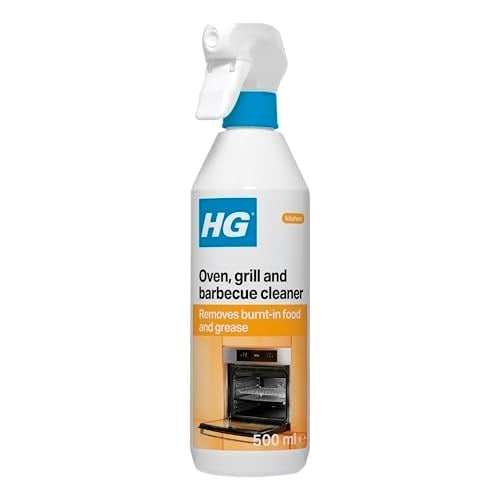 HG Fırın, ızgara ve ızgara için temizleme spreyi, yanmış gıdaları ve yanmış yağları hızla giderir, mutfak ve dış mekan için (500 ml) – 138050106