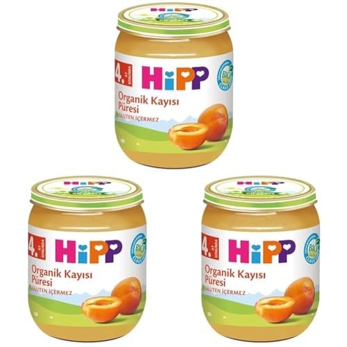 Hipp Organik Kayısı Püresi 125 Gr 1 Paket(1 X 125 G) 3lü paket