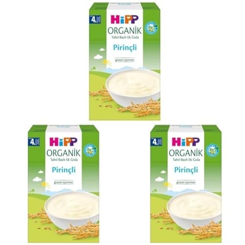 HiPP Organik Pirinçli Tahıl Bazlı Ek Gıda 200g 3lü paket
