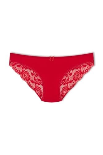 HNX Pamuklu Arkası Yarım Dantel Bikini Kadın Külot L hnxNM2595