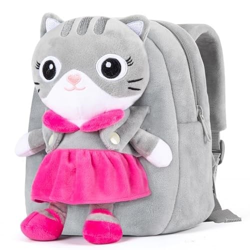 HONGTEYA Bebek Sırt Çantası Yumuşak Peluş Sırt Çantası