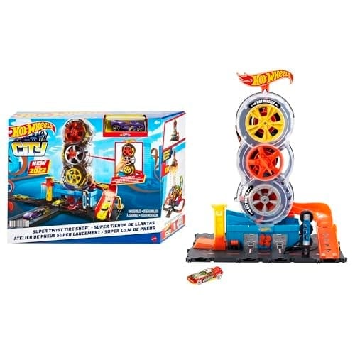 Hot Wheels City Tekerlek Kulesi Pisti Hot Wheels™ City Tekerlek Kulesi™ oyun seti, 4-8 yaş arası çocuklar için hediye HDP02