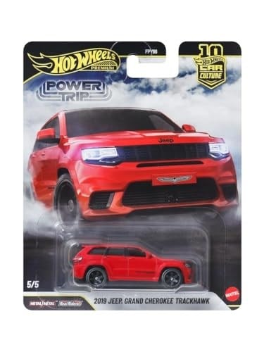 Hot Wheels Premium Araba Kültürü Jeep Grand Cherokee Trackhawk SUV Spor Araba 1:64 Ölçekli Metal Koleksiyon Oyuncak Araba 3 Yaş ve Üzeri için