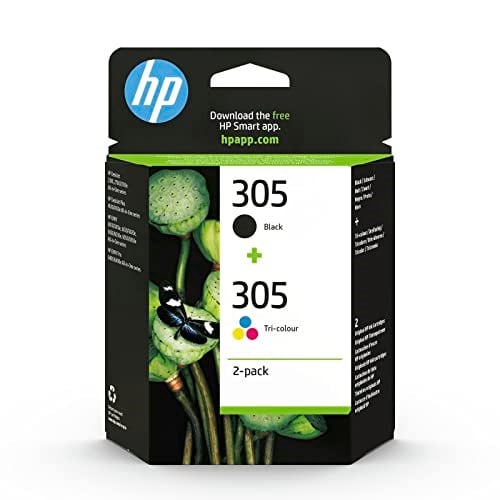 HP 305 2 Pack İkili Siyah/Üç Renkli Orijinal Mürekkep Kartuş (6ZD17AE)