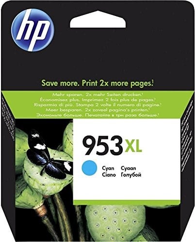 HP 953XL Mavi Yüksek Kapasiteli Mürekkep Kartuş 1.450 Sayfa (F6U16A)