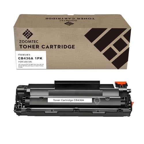 HP CB436A 36A Toner Kartuşları HP Laserjet M1520 P1505 P1505n P1506 MFP M1120 M1120n M1522 M1522n M1522nf Yazıcı ile Uyumlu (1 x Siyah)