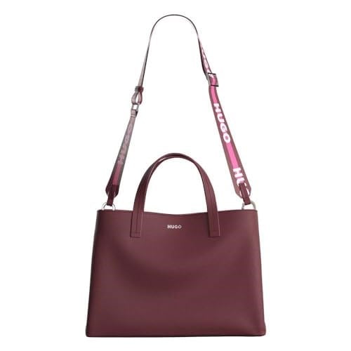 HUGO Bel Tote W.L. Bayan Tote Bag, Dark Red605