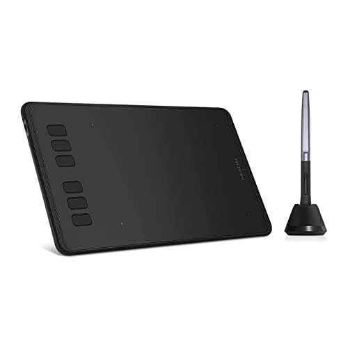 Huion Inspiroy H640P 26cm x 14.7cm, 8192 Kademe Basınç Hassasiyetli, 5080LPI Çözünürlük, 6 Adet Kısayol Tuşu, Pilsiz Kalemli, Android Uyumlu Grafik Tablet