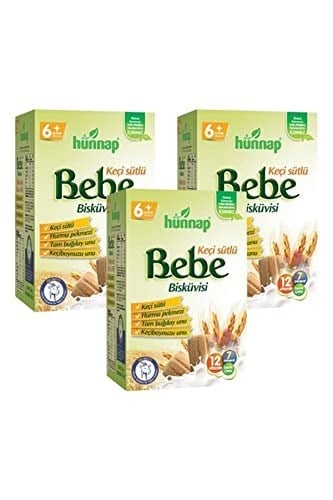 Hünnap-Bebe Bisküvisi Keçi Sütlü 400 Gr X 3 Adet