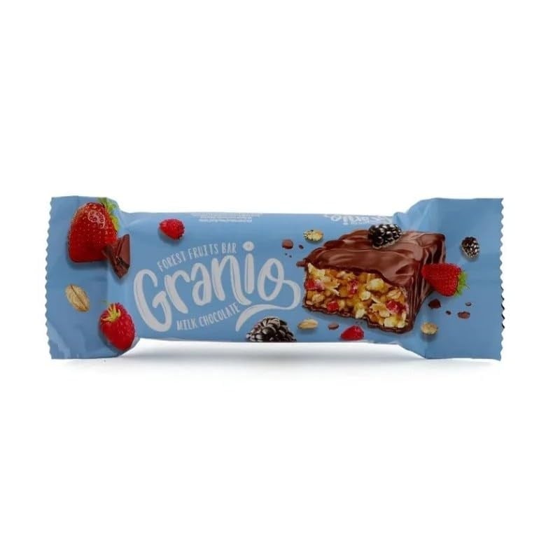 Hünnap Granio Kırmızı Meyveli 40 gr Çikolata Kaplamalı Bar