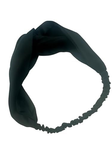 ICON SILK%100 Saf İpek Saç Bandı (Siyah)