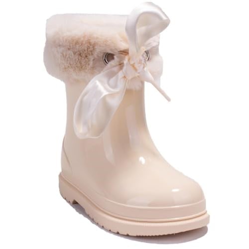 İgor W10258 Bimbi Soft Bej Ortopedik Kız Çocuk Yağmur Çizme