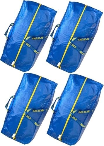 Ikea 901.491.48 Frakta saklama çantası, mavi, 4 adet