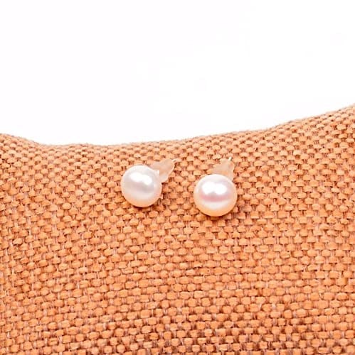 İnci Küpe/Kültür İncisi - 7mm - Taş Sandığı