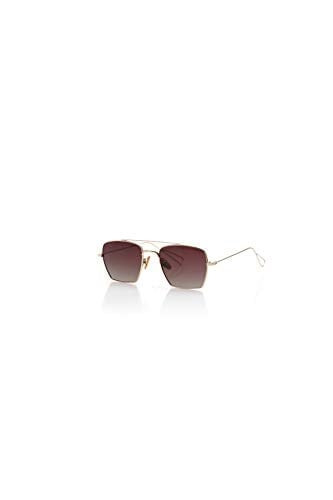 Infiniti Design Marka ID 4813 C01 Unisex,KARE,METAL,ALTIN Çerçeve ORGANİK,KAHVERENGİ Cam 50 Ekartman Güneş Gözlüğü
