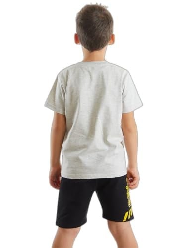 İnşaat Araçları Erkek Çocuk T-shirt Şort Takım